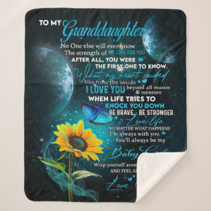 Cobertor Sherpa Carta Personalizada Para Minha Neta