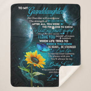 Cobertor Sherpa Carta Personalizada Para Minha Neta