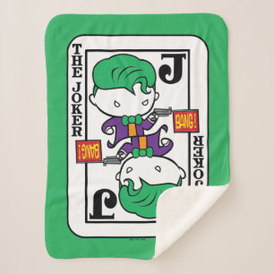 Cobertor Sherpa Cartão de Reprodução de Joker Chibi