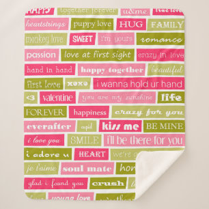 Cobertor Sherpa Cartas de Amor