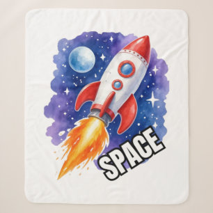 Cobertor Sherpa Cartaz de Aventura Espacial   Aventura Espera Entr