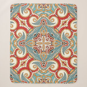 Cobertor Sherpa Carteira de Repetição Gráfica de abstrato Vintage