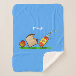 Cobertor Sherpa Cartografia de formigas engraçadas