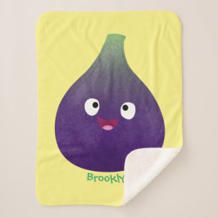 Cobertor Sherpa Cartografia de fruta roxa e giro, bonita