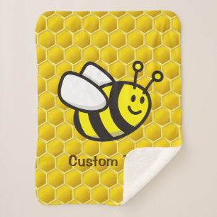Cobertor Sherpa Cartoon de Honeybee