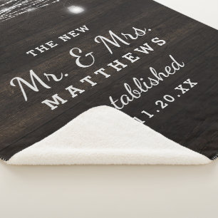 Cobertor Sherpa Carvalho de Oak Ridge Rústico, o Novo Sr. e Sra. R