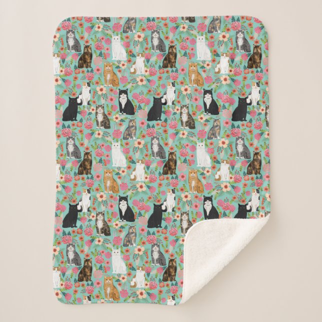 Cobertor Sherpa Casaco hortelã (Frente)