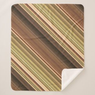 Cobertor Sherpa Castanho-da-Rússia e Greve Verde