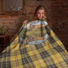 Cobertor Sherpa Castelo Sherpa Blanket, castelo do MacLeod Clan da