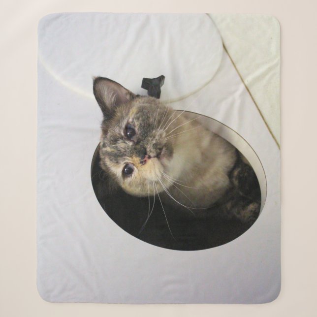 Cobertor Sherpa Cat Fleece Blanket (Frente)