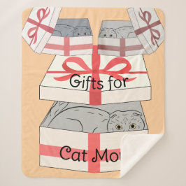 Cobertor Sherpa Cat Mamãe Oferece Sherpa Blanket