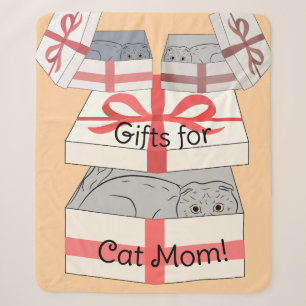 Cobertor Sherpa Cat Mamãe Oferece Sherpa Blanket