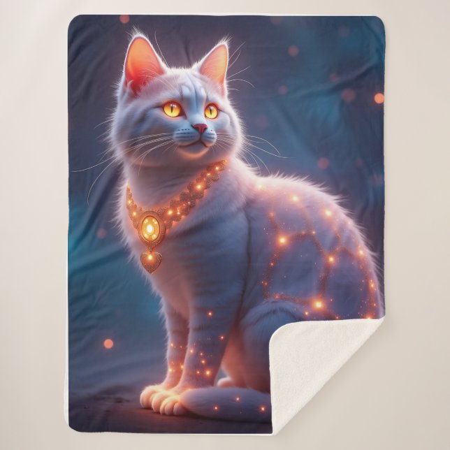 Cobertor Sherpa Cat Sherpa Blanket (Frente)