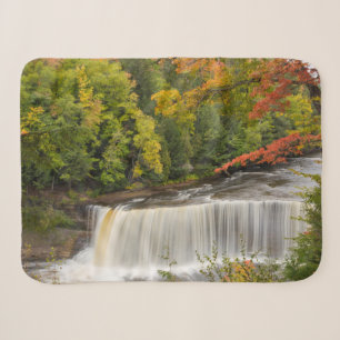 Cobertor Sherpa Cataratas de Tahquamenon no Outono