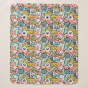 Cobertor Sherpa Cats Espaciais Sherpa Blanket