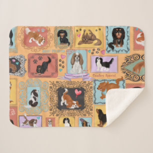 Cobertor Sherpa Cavalier King Charles Spaniel Blanket