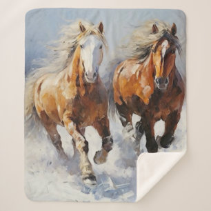 Cobertor Sherpa Cavalo