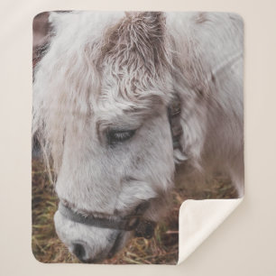 COBERTOR SHERPA CAVALO BRANCO