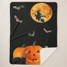 Cena de Halloween Sherpa Blanket