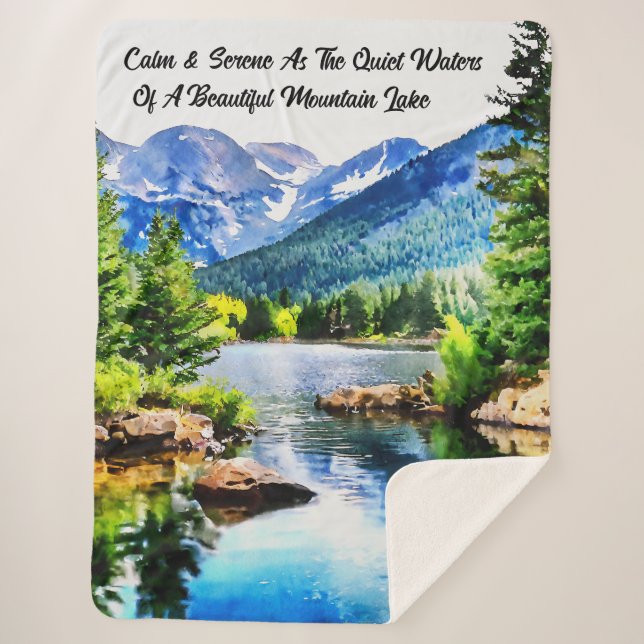 Cobertor Sherpa Cena Inspiracional (Frente)