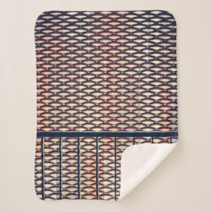 Cobertor Sherpa cerca de aço cinza