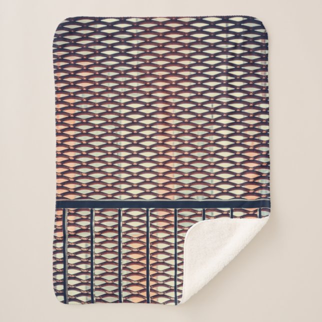 Cobertor Sherpa cerca de aço cinza (Frente)