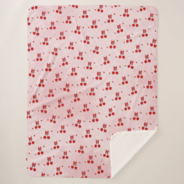 Cobertor Sherpa Cereja