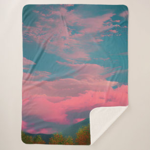 Cobertor Sherpa Céu abanado ao sol