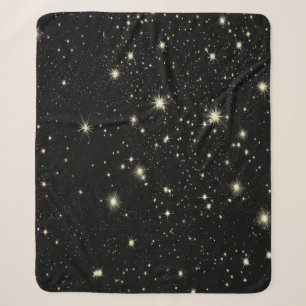 Cobertor Sherpa Céu estrelado das estrelas da noite