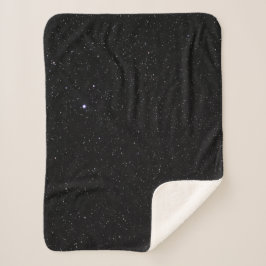 Cobertor Sherpa Céu noturno com estrelas
