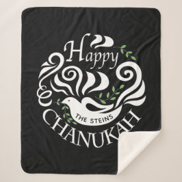Cobertor Sherpa Chanukah Blackboard Sherpa Blanket/Médio