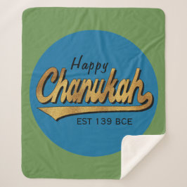 Cobertor Sherpa Chanukah Retro Sherpa Hanukkah Blanket/Médio