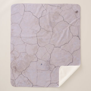 COBERTOR SHERPA CHÃO DE CONCRETO BRANCO CRACKED