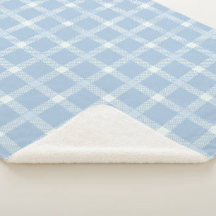 Cobertor Sherpa Checkerboard blue - País francês