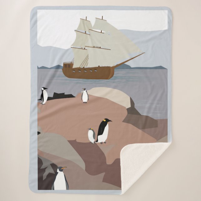 Cobertor Sherpa Chegaram os convidados (Frente)