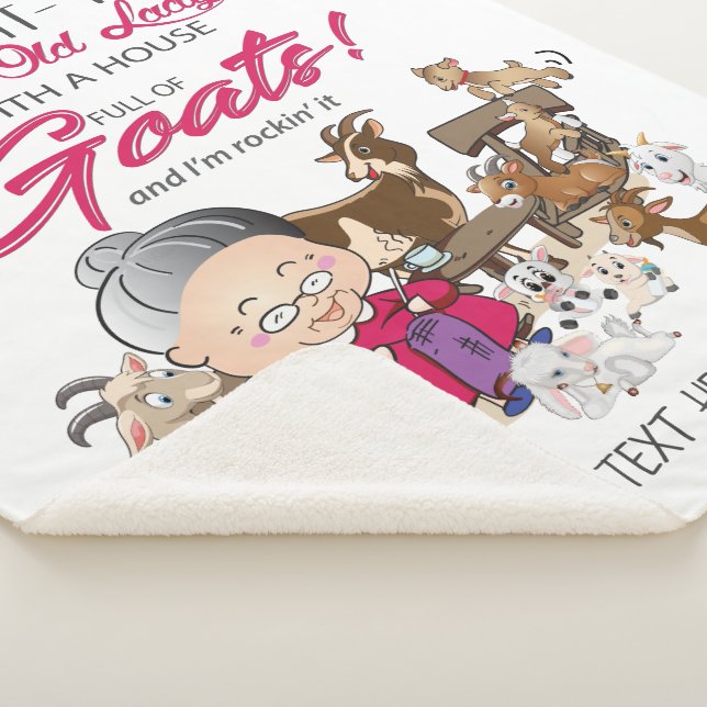 Cobertor Sherpa Cheio de Caprinos da Casa Velha (3/4)