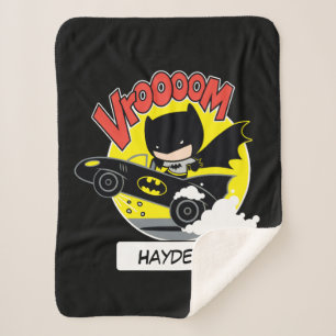 Cobertor Sherpa Chibi Batman No Batmobile