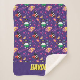Cobertor Sherpa Chibi Joker e Harley Pattern