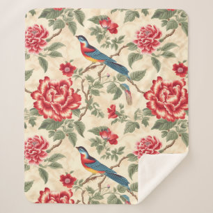 Cobertor Sherpa Chic beige chinoiserie