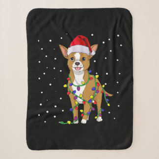 Cobertor Sherpa Chihuahua Christmas Dog
