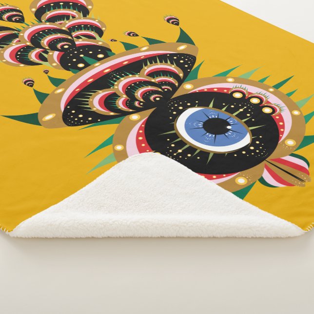 Cobertor Sherpa Chimera - Pássaro de Peixe Sherpa Blanket (3/4)