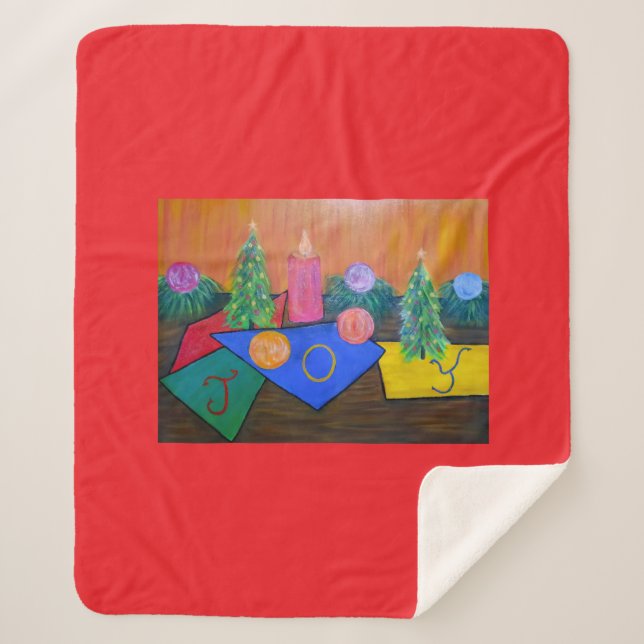 Cobertor Sherpa Christmas Joy (Frente)