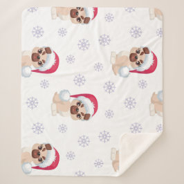 Cobertor Sherpa Christmas Puppies – Cozy Holiday Dog Blanket Gift