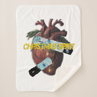 Cobertor Sherpa Christmas Spirit