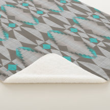 Cinza Aqua Turquoise Teal Blue Arte Tribal