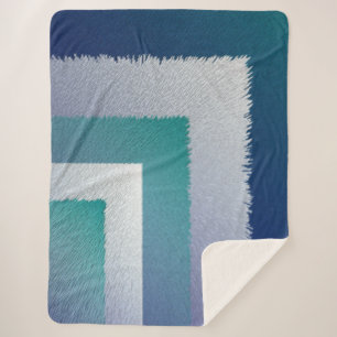 Cobertor Sherpa cinza azul-lacrimogêneo ex pastel