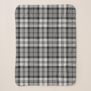Cobertor Sherpa Cinza Blackwatch Tartan Xadrez