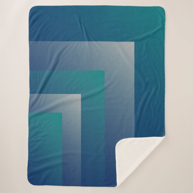 Cobertor Sherpa cinza de marinho (Frente)