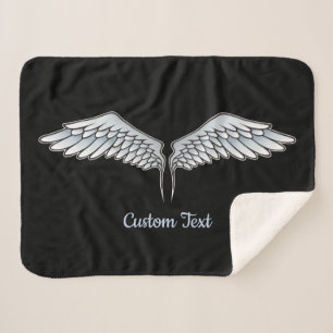 Cobertor Sherpa Cinzas Azuis Sherpa Blanket