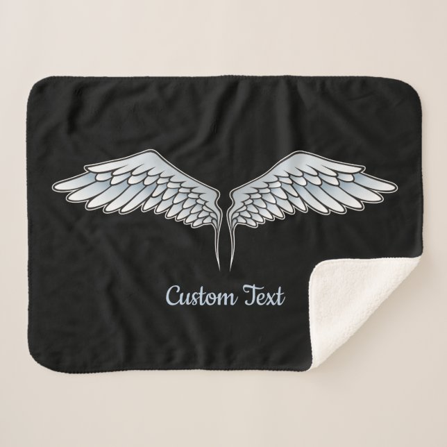 Cobertor Sherpa Cinzas Azuis Sherpa Blanket (Frente (Horizontal))